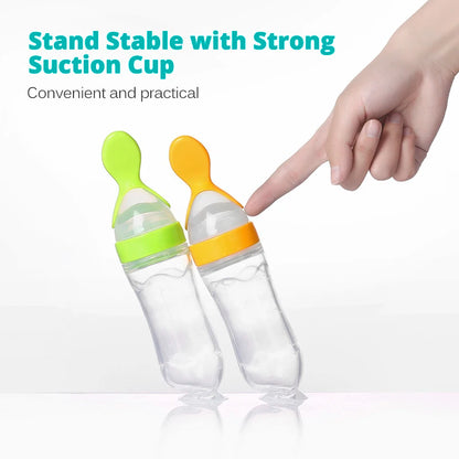 SafeSpoon™ Silicone Baby Feeding Bottle